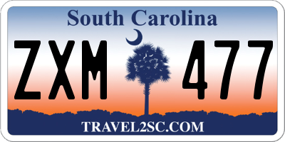 SC license plate ZXM477