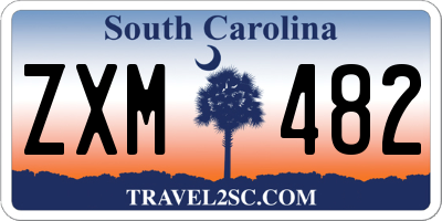 SC license plate ZXM482