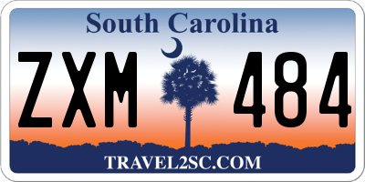 SC license plate ZXM484