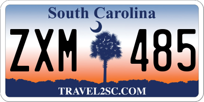 SC license plate ZXM485
