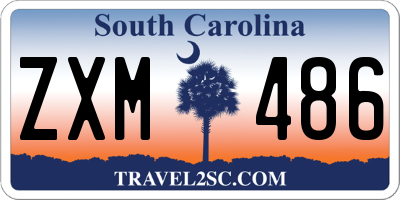 SC license plate ZXM486
