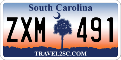 SC license plate ZXM491