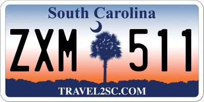 SC license plate ZXM511