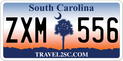 SC license plate ZXM556