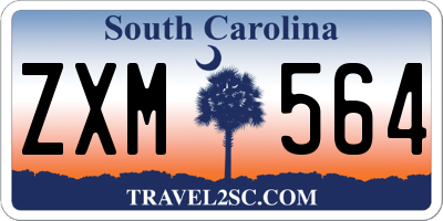 SC license plate ZXM564