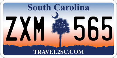 SC license plate ZXM565