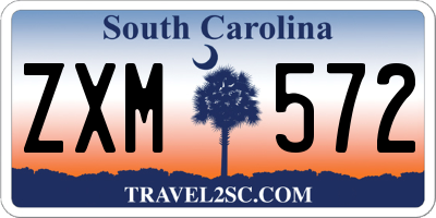 SC license plate ZXM572