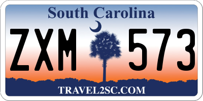 SC license plate ZXM573