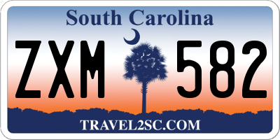 SC license plate ZXM582