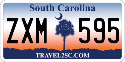 SC license plate ZXM595