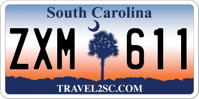 SC license plate ZXM611