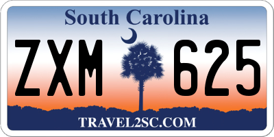 SC license plate ZXM625