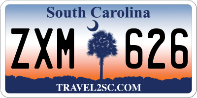 SC license plate ZXM626
