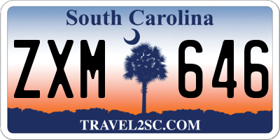 SC license plate ZXM646