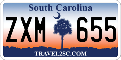 SC license plate ZXM655
