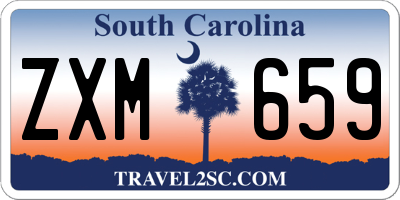 SC license plate ZXM659