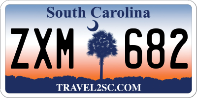 SC license plate ZXM682