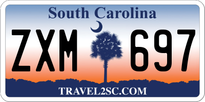 SC license plate ZXM697