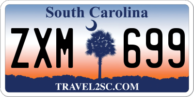 SC license plate ZXM699