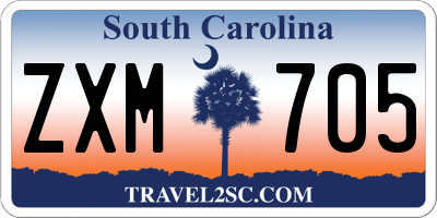 SC license plate ZXM705