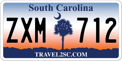 SC license plate ZXM712