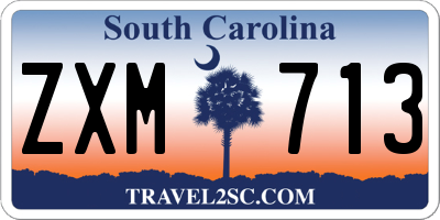 SC license plate ZXM713