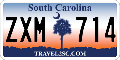 SC license plate ZXM714