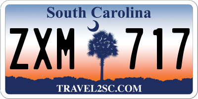 SC license plate ZXM717