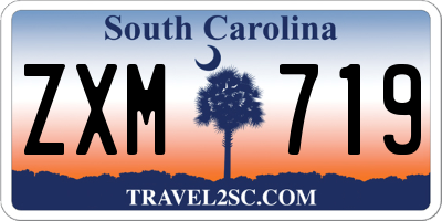 SC license plate ZXM719