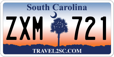 SC license plate ZXM721