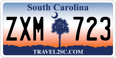 SC license plate ZXM723