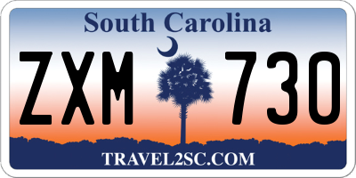 SC license plate ZXM730