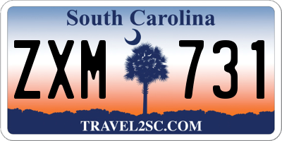 SC license plate ZXM731