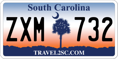SC license plate ZXM732