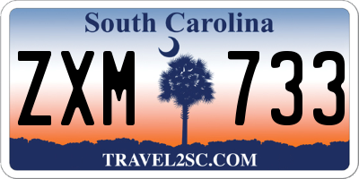 SC license plate ZXM733