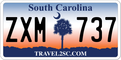 SC license plate ZXM737