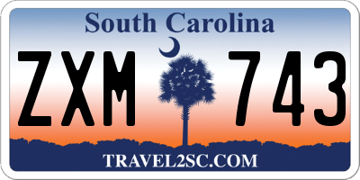 SC license plate ZXM743