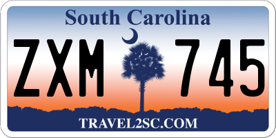 SC license plate ZXM745