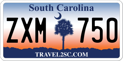 SC license plate ZXM750