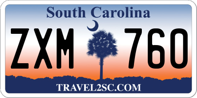 SC license plate ZXM760