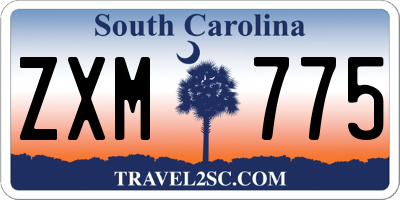 SC license plate ZXM775