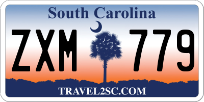 SC license plate ZXM779