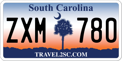 SC license plate ZXM780