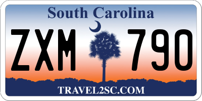 SC license plate ZXM790