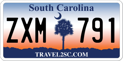 SC license plate ZXM791