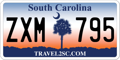 SC license plate ZXM795