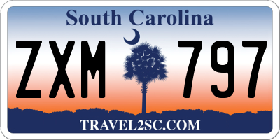 SC license plate ZXM797