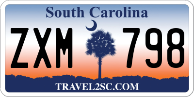 SC license plate ZXM798