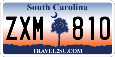 SC license plate ZXM810