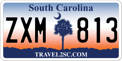 SC license plate ZXM813